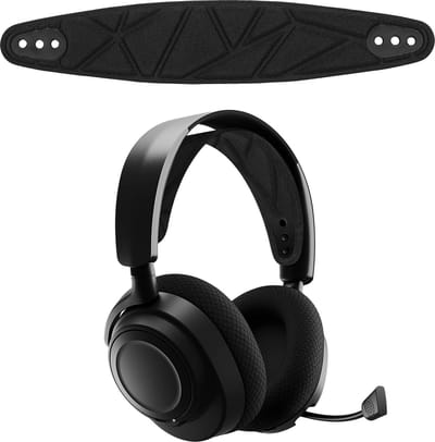 kwmobile vervangende koptelefoonband voor SteelSeries Arctis NOVA PRO / NOVA 7P / NOVA 7X koptelefoon band - Nylon zachte hoofdband voor hoofdtelefoon in zwart