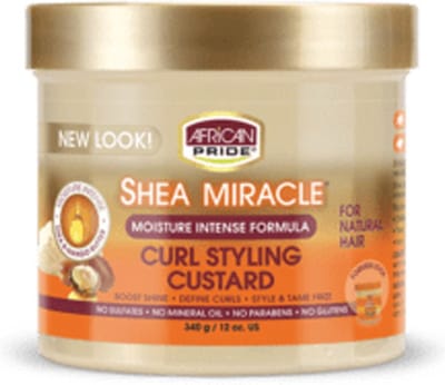 AFRICAN PRIDE - SHEA BUTTER MIRACLE - CURL STYLING CUSTARD 12OZ