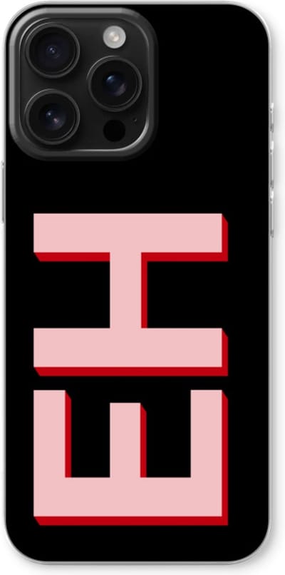 Gepersonaliseerd - Case Company® - Hoesje geschikt voor iPhone 16 Pro Max hoesje - Monogram - Soft Cover Telefoonhoesje - Bescherming aan alle Kanten en Schermrand