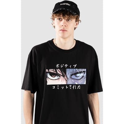 Redefined Rebel CCAnime Oversized Fit T-Shirt zwart