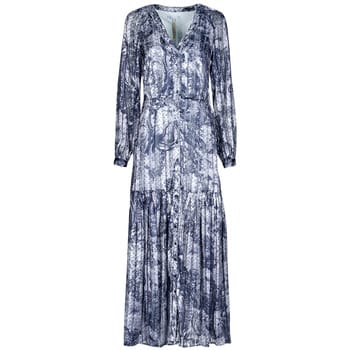 GUESS  Eco Breanna Long Dress Indigo Toile De Jouy Größe: S | Maxikleider Outlet | Damen | Blau