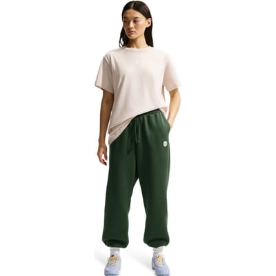 Nike Sportswear Broeken Dames - Groen - Maat 38 - Katoen Jersey