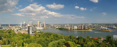 Fotobehang Rotterdam Skyline en Kop van Zuid 450 x 260 cm - € 295,--