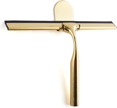 Douchetrekker Roestvrij staal Golden Wide Glass Puller Douche Hoge Kwaliteit Siliconen Douche Met Beugel Zonder Boren