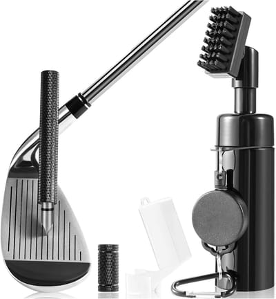 Complete Golf Club Cleaner Set met Borstel, Groove Sharpener en Waterbrush - Ideaal voor Onderhoud van Golfclubs en Accessoires