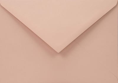 25 gerecyclede enveloppen lichtroze C6 114x 162 mm 110g Woodstock Cipria gekleurde enveloppen voor uitnodigingskaarten bruiloft verjaardag Kerst Pasen