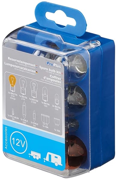 ProPlus Reservelampenset - Voor Aanhanger & Caravan - Caravanverlichting - Aanhangerverlichting - Achterlichten - 12-delig