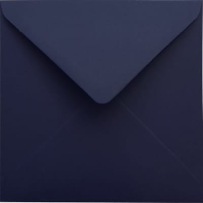 Gladde Blauwe enveloppen A6 - 110 x 110 mm - 25 stuks - NK natgelijmde - 120 gram - Malmero - Netuno