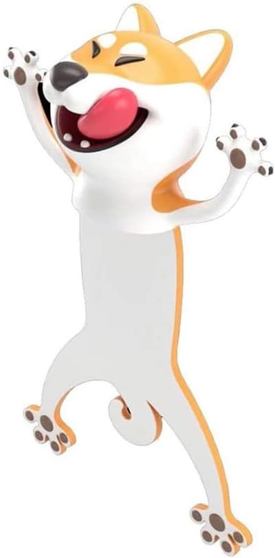 SnelShoppen - Schattige 3D Cartoon Dier Bookmark Set - Creatieve Leestekens voor Kinderen - Ideaal voor Studenten, Jongens en Meisjes - Leuke Honden,