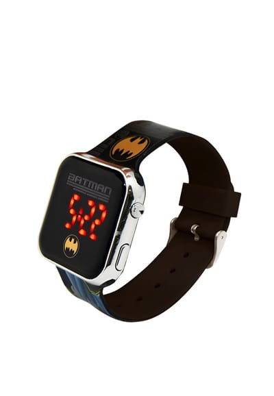 Accutime - LED Watch Batman - Kinderhorloge Met LED Display Voor Datum en Tijd - Grijs