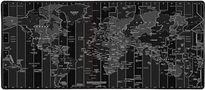 Grote Muismat 90 x 40 cm - Wereldkaart Design, Antislip en Stil - Ideaal voor Gaming en Kantoor