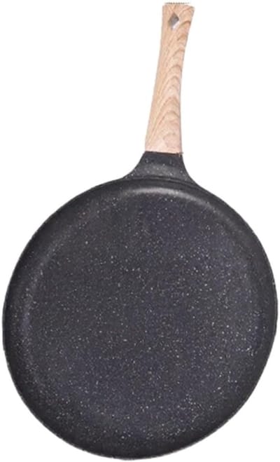Pannenkoek Pan - Platte Koekenpan - Ontbijt Maken - Antiaanbaklaag - 20 cm - Zwart
