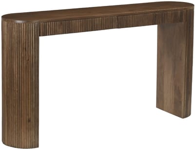 DÉJA Living Sidetable Lucena - Donkerbruin Hout - Incl. Opbergruimte - 140cm