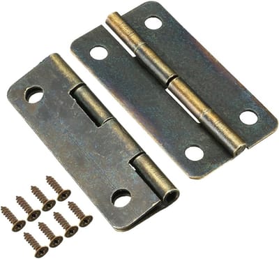 Retro Scharnieren 1.18 Inch - 19 Stuks IJzeren Vouwscharnieren met Schroeven voor Deuren, Ramen en Creatieve Projecten