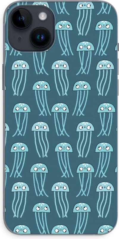 Case Company® - Hoesje geschikt voor iPhone 14 Plus hoesje - Kwallie - Soft Cover Telefoonhoesje - Bescherming aan alle Kanten en Schermrand