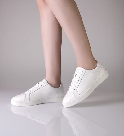 Suny Anna Kern 7025 Witte Sneakers van Nappa Leer met Volledige Zool – Stijlvolle Danssneakers voor Dames - Draaipunten - Dansen Binnen en Buiten - SUNY - wit - 40 2/3