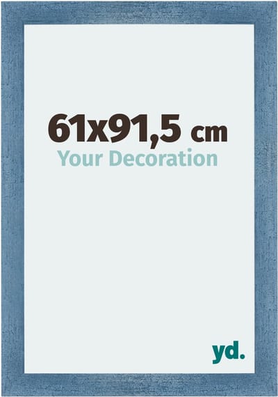 Your Decoration - Fotolijst 61x91,5 cm - MDF - Helder Blauw Geveegd - Mura