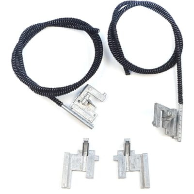 BSR673 Piste de Commande de Réparation de Toit Ouvrant Électrique Câbles Bowden Tirants Gauche et Droite Avec Support de Montage Métallique Charnières pour Renault Clio MK2 1998-2012