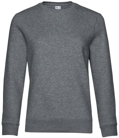 Dames sweatshirt met ronde hals B&C Queen