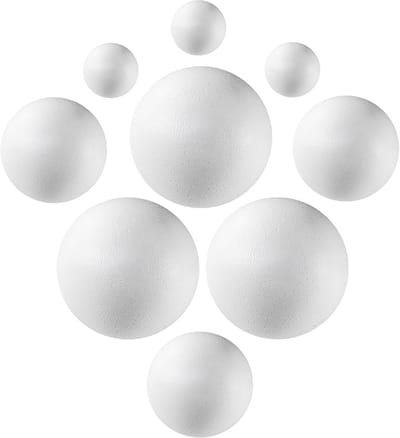 Piepschuim ballen pakket 9 stuks