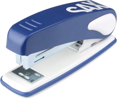 Handnietmachine - Kantoor nietapparaat - Documenten nieten - 25 vellen capaciteit - 13 x 62 cm - Blauw