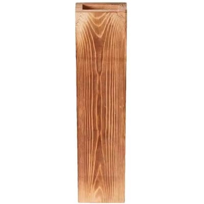 Vintage Houten Wandplanter Handgemaakte Wandmontage Wandplantenvaas Slijtvaste Decoratieve Houder Hangende Bloemenvaas Woonkamer bruin