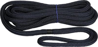 Aanmeertouw - Vastzetlijn boot - Veilig aanleggen - Hoge sterkte polyester - 12mm x 15m - Zwart