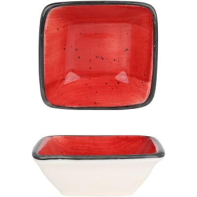Bonna Serveerschaal - Aura Passion - Porselein - 8x8.5 cm - set van 2