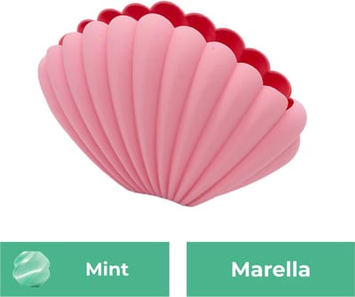Marella organische vaas – Decoratieve vaas - Mint - 3d geprinte vaas – geschikt voor droogbloemen - :hoogte: