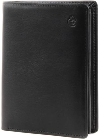 Esquire Leren Portemonnee Logo Leather Wallet Black Zwart