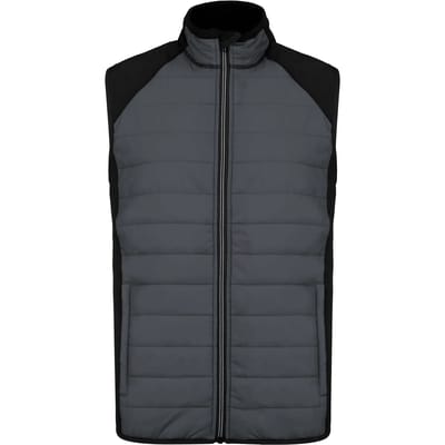 PROACT® BODYWARMER BI-MATERIAAL PA235 - sporty grey / Black - XXL