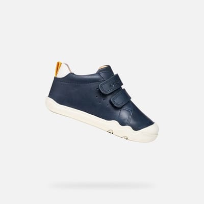 GEOX STEPPIEUP PEUTER Sneakers - MARINEBLAUW/WIT - Maat 20