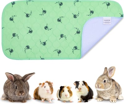 VANESTE Bodembedekking Knaagdieren en Konijnen - Cavia Fleece Liner met Antislip dots - Strooiselmat - Stofvrij - Wasbaar - 37x75 cm (2x1 C&C kooi) - 1 Stuk