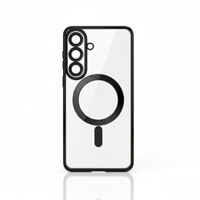 Casemania Hoesje Geschikt voor Samsung Galaxy S26 - Zwart - Siliconen Back Cover - Geschikt voor MagSafe