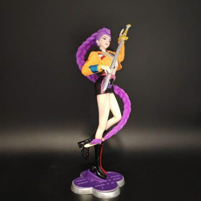 K-POP HUNTR/X Demon Hunters Rumi Filmkarakter Schattige Actiefiguren Modelbouwkit Desktop Ornamenten Trendy Speelgoed Sexy Meisje Cadeau beige