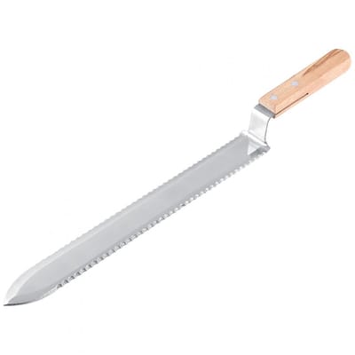 Dailygoods- Honingmes roestvrij staal - gekarteld ontwerp - bijenteelt benodigdheden - imker gereedschap - honing oogsten - duurzaam materiaal - Bijenteeltgereedschap