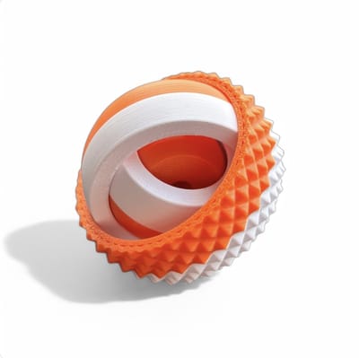 Anti Stress Spinner – Stressverlagend Speelgoed – Gyroscoop Design – Voor Focus en Ontspanning - Oranje
