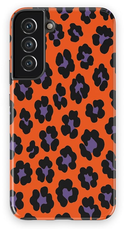 DripCase Luipaard Hoesje Samsung Galaxy S22 Plus | Backcover met Mag | Hoesje met Dierenprint Samsung Galaxy S22 Plus Bold Bite