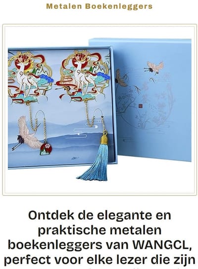 Dailygoods- Boekenleggers 2 Stuks - Vintage Bladwijzers - Metalen Boekenlegger - Gouden Kwasten - Geschenkdoos - Voor Dames/Kinderen - Bladwijzer