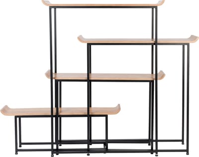 Zuiver Flodka Kast/ Stellingkast Hout/ Metaal - Zwart