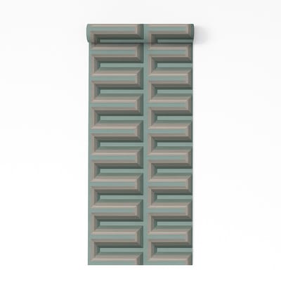 Dutch Wallcoverings - Renaissance - Grecian Key Aqua - Vliesbehang - 10m x 53cm - RE521075