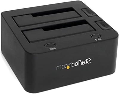 Opslag Basisstation - Harddisk Docking - Data Overzetten - Dubbele Bay Ondersteuning - 18.5 cm Lengte - Zwart