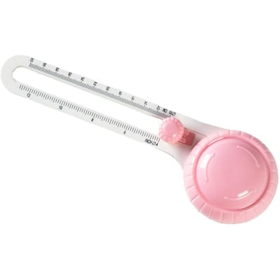 1 Stuks Cirkelsnijder Circulaire Papiersnijder Papiermes DIY Handgemaakte Roterende Ronde Papier Snijgereedschap roze