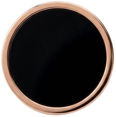MAXTE Ronde Oorknopjes 10 mm Zwart - Chirurgisch Roestvrij Staal - Roségoudkleurig - Hypoallergeen