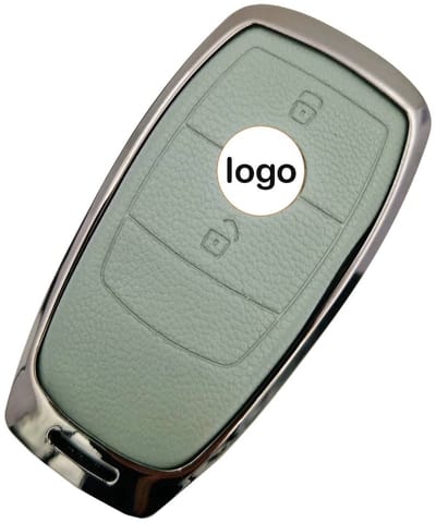 Autosleutel Hoesje geschikt voor Mercedes - Sleutelcover - Aluminium Sleutelhoes - Accessoires - agave