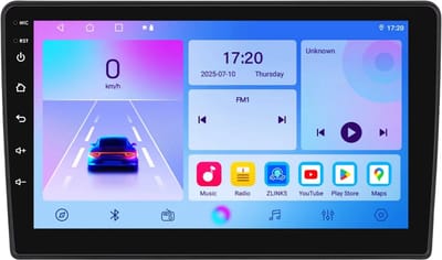 Autoradio met bluetooth - Carplay - Voor Ford Fiesta (1995-2001) - Geschikt voor Apple en Android - Stereo - Navigatie - Navigatiesysteem auto - 1GB 16GB
