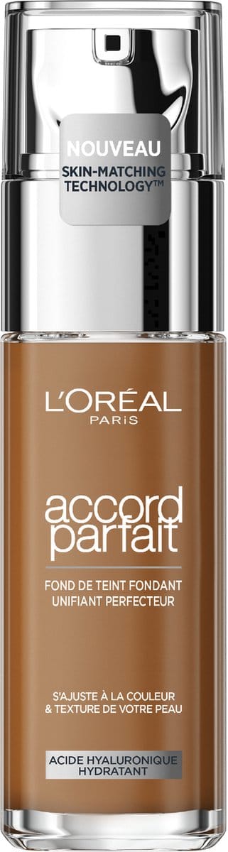 L’Oréal Paris - Accord Parfait Foundation - 8R/C - Natuurlijk Dekkende Foundation met Hyaluronzuur en SPF 16 - 30 ml