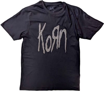 Korn - Logo Heren T-shirt - XL - Zwart