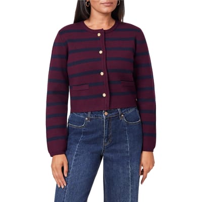 Scotch & Soda Sweater Winetasting/ Sky Captain Stripe Taglia: L | Cardigan Outlet | Donna | Rosso