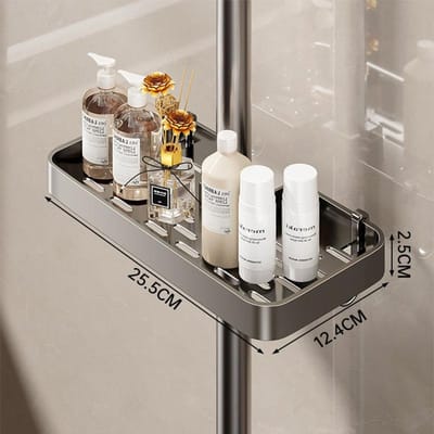 Badkamer Regen Douche Stang Opbergrek Organizer Zonder Boren Douchegel Shampoo Bak Houder Douchegel Shampoo Organizer